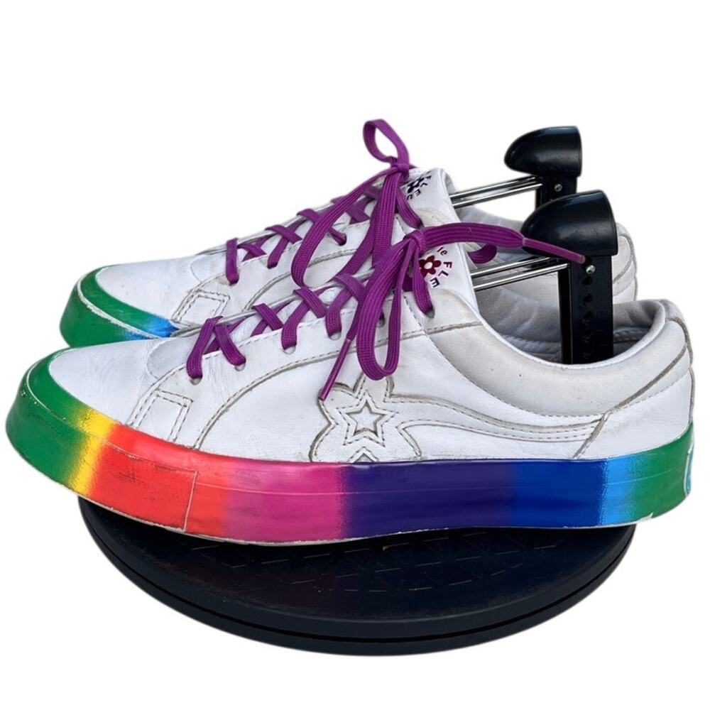 Unisex Converse x Golf Le Fleur One Star Ox 166409C Athletic Sneaker M7/W9 White